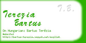 terezia bartus business card